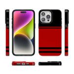 Storm Warning | Black & Red Stripes Case