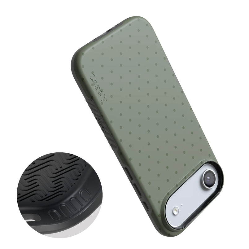 On the Dot | Olive Green Polka Dot Case