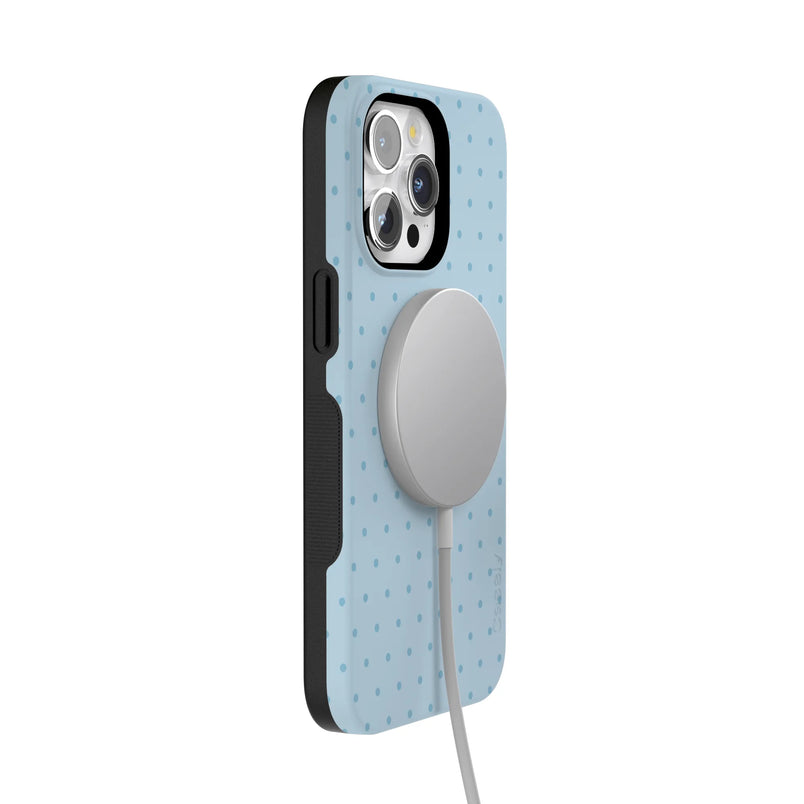 On the Dot | Blue Monochrome Polka Dot Case