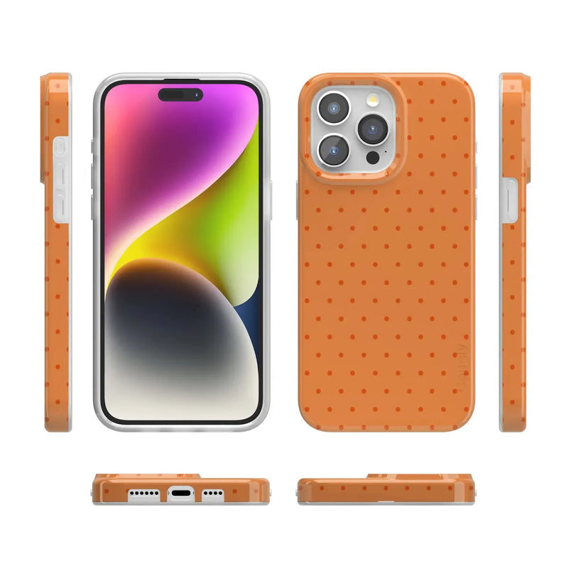 On the Dot | Orange Polka Dot Case