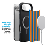 Go New York | Blue & Orange Stripes Case
