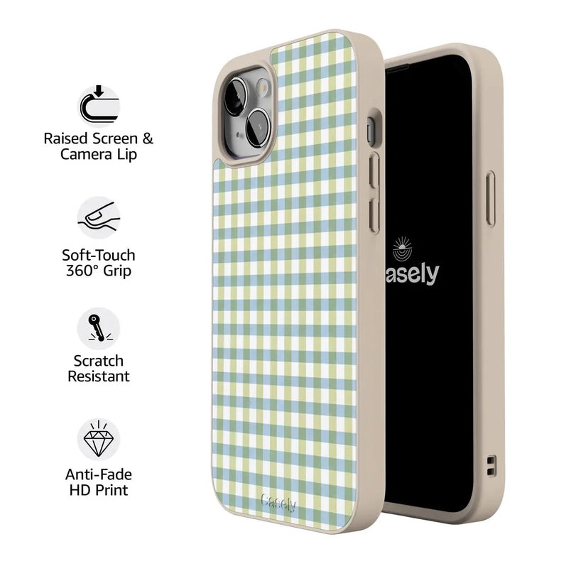 Pastel Picnic | Blue & Green Gingham Case