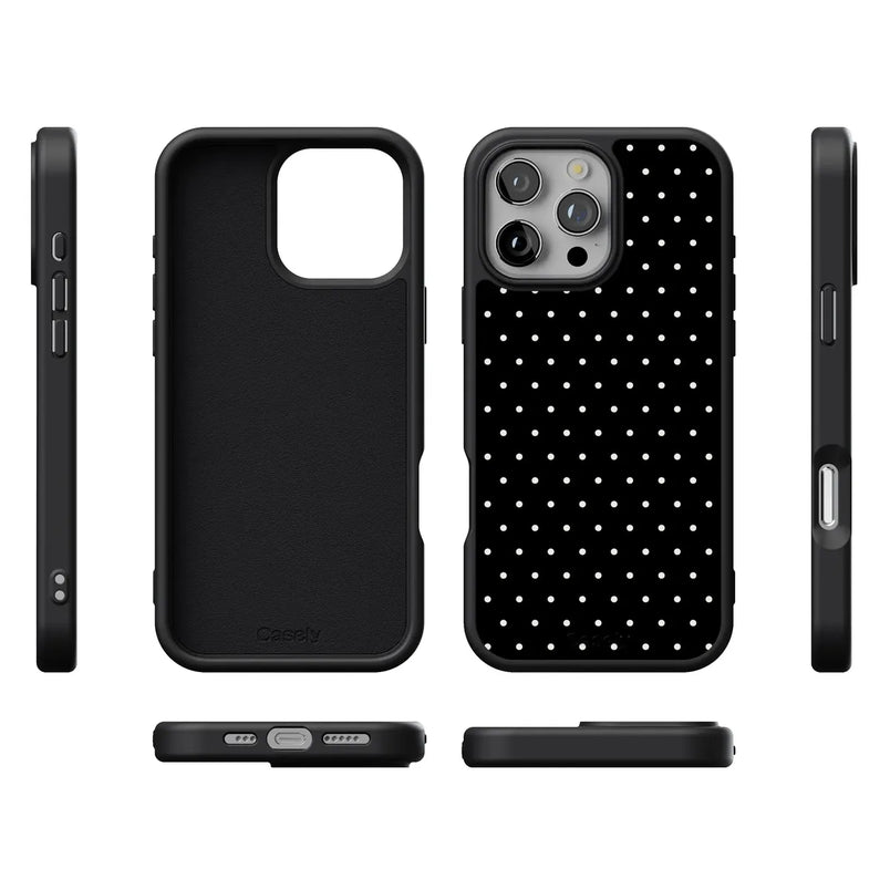 On the Dot | Black Polka Dot Case