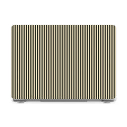 Stripes and the City | Black Pinstripes Laptop Shell - 16