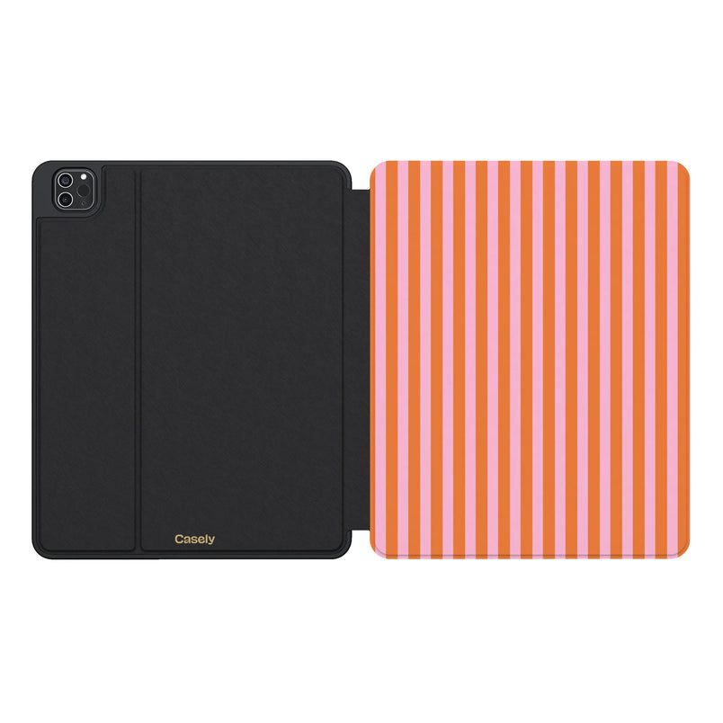 Perfect Stripes | Orange & Pink Stripes iPad Case