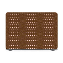 On the Dot | Teddy Brown & Pink Polka Dot Laptop Shell