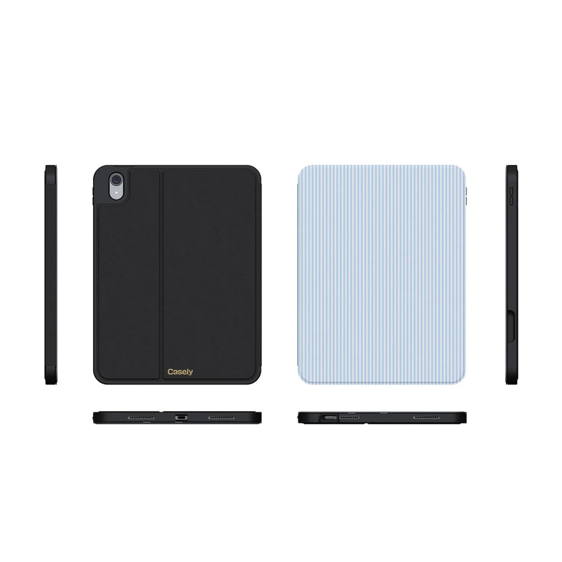Stripes and the City | Light Blue Pinstripe iPad Case