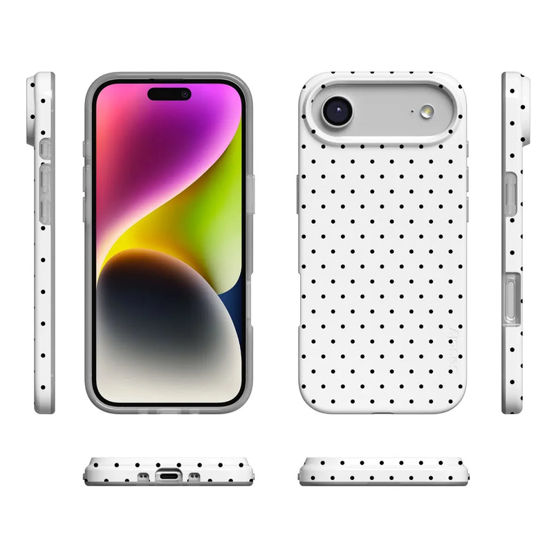 On the Dot | White Polka Dot Case