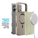 Coastline Stripes | Blue & Yellow Case