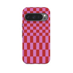 Vibe Check | Pink Checkerboard Case