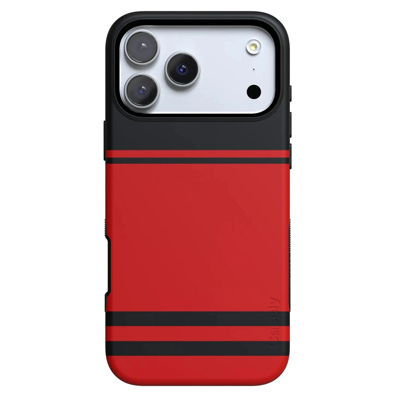 Go Canes | Black & Red Striped Case - iPhone 17 Pro