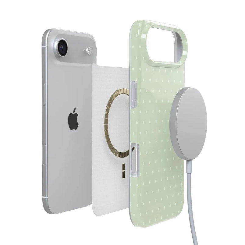 On the Dot | Green Polka Dot Case