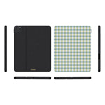 Pastel Picnic | Blue & Green Gingham iPad Case
