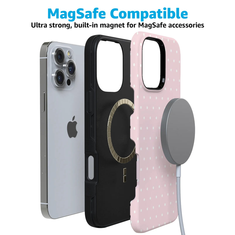 On the Dot | Pink & White Polka Dot Case