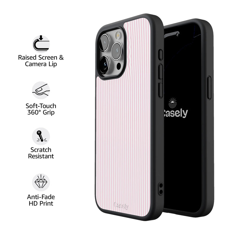 Stripes and the City | Light Pink Pinstripe Case