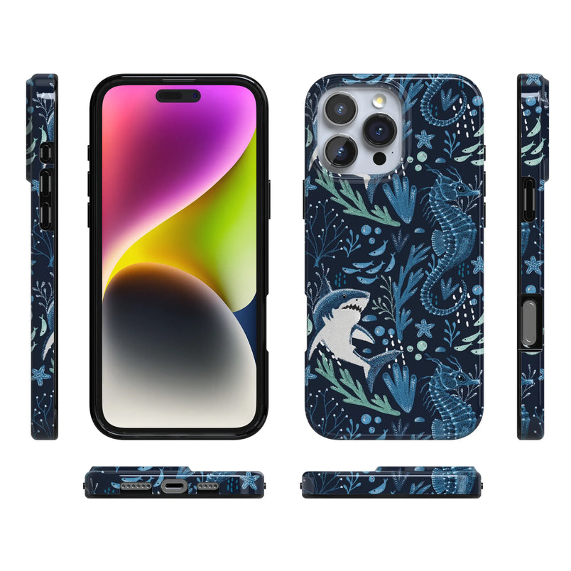Midnight Reef | Shark Print Case