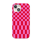 Vibe Check | Pink Checkerboard Case