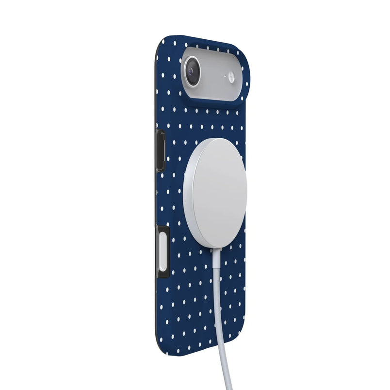 On the Dot | Navy Polka Dot Case