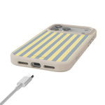 Coastline Stripes | Blue & Yellow Case