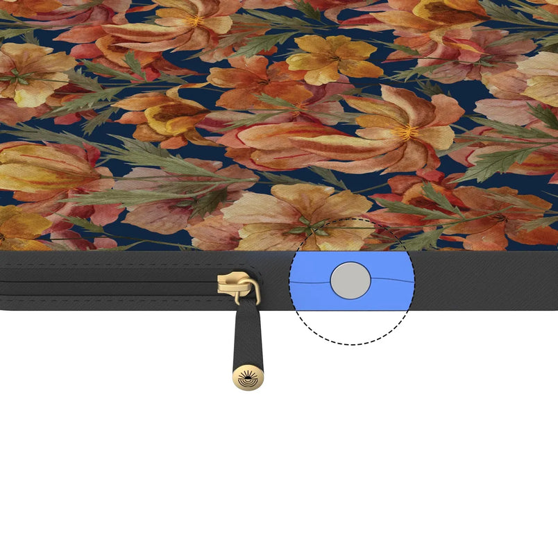 Fallen Gold | Antique Floral Laptop Case