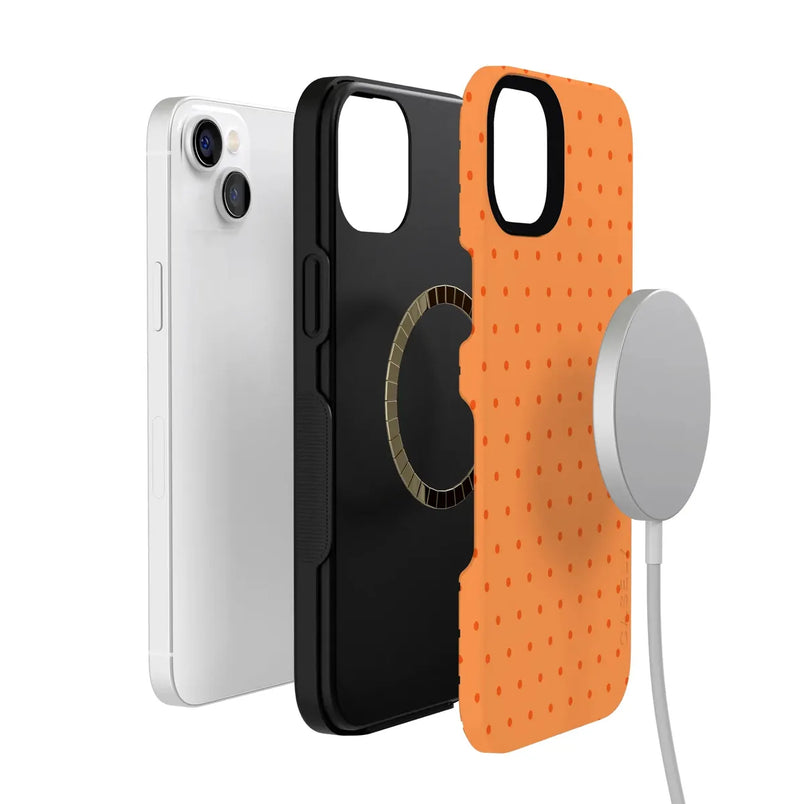 On the Dot | Orange Polka Dot Case