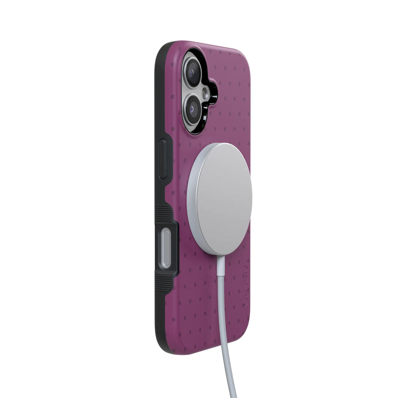 On the Dot | Plum Polka Dot Case