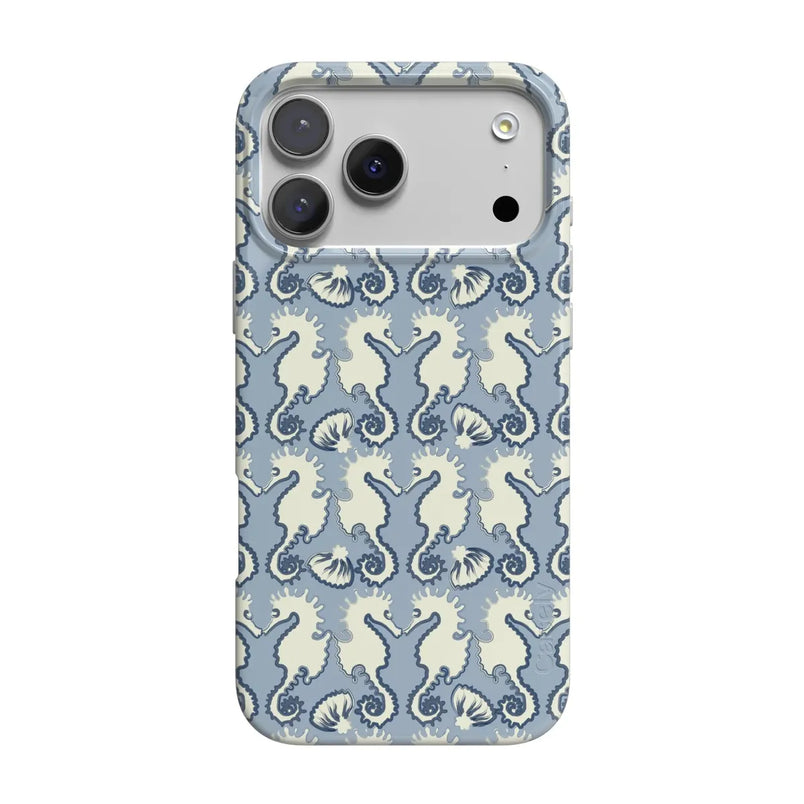 Seahorse Drift | Coastal Blues Case - iPhone 17 Pro