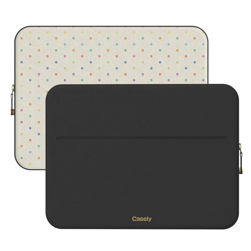 On the Dot | Rainbow Polka Dot Laptop Case