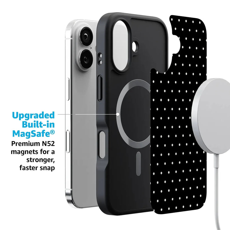 On the Dot | Black Polka Dot Case