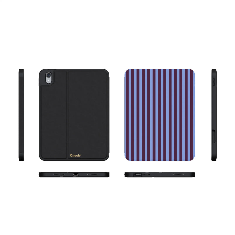 Perfect Stripes | Purple & Blue Stripes iPad Case
