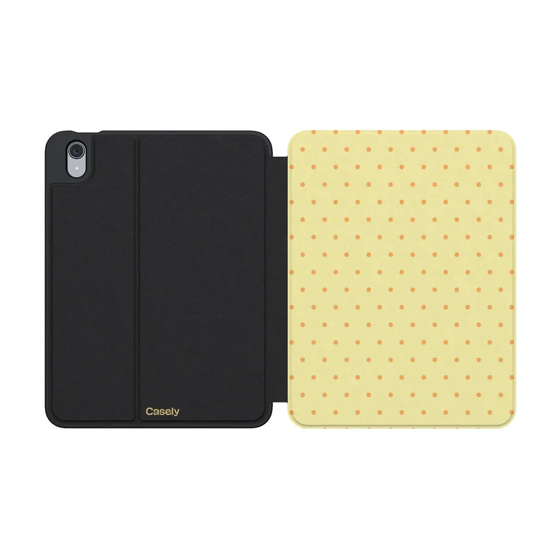 On the Dot | Yellow Polka Dot iPad Case