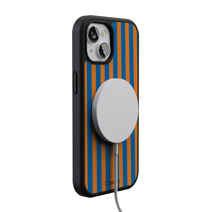 Go New York | Blue & Orange Stripes Case