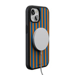 Go New York | Blue & Orange Stripes Case