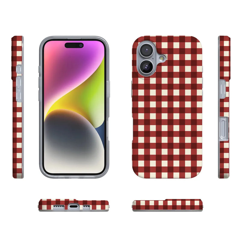 Checked Twice | Red Plaid Case