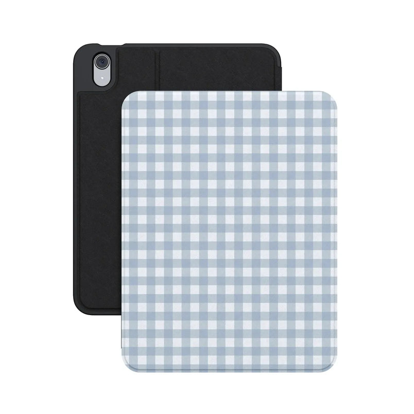 Pastel Picnic | Blue Gingham iPad Case