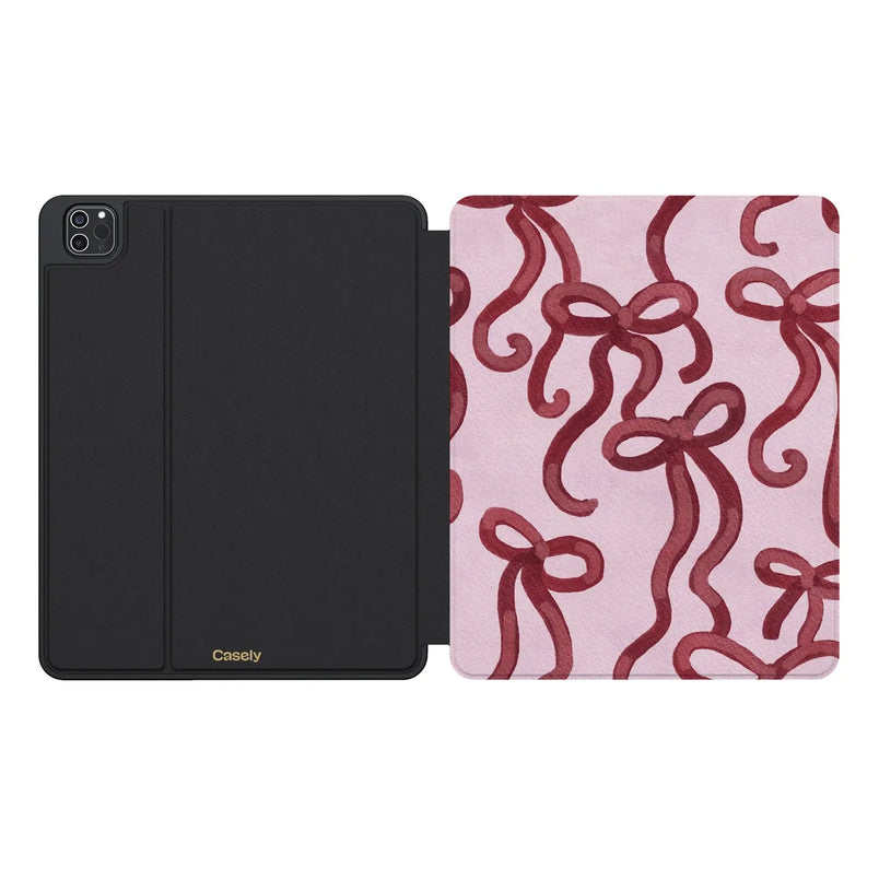 Love Me Knot | Mauve Bow iPad Case