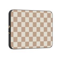 Fit Check | Neutral Checkerboard Laptop Case