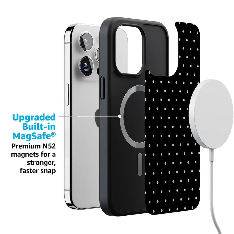 On the Dot | Black Polka Dot Case