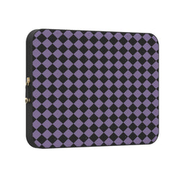 Midnight Hex | Purple Checkered Laptop Case