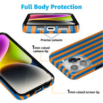Go New York | Blue & Orange Stripes Case
