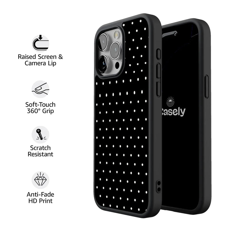 On the Dot | Black Polka Dot Case