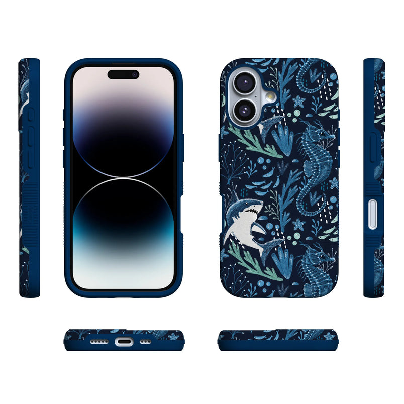Midnight Reef | Shark Print Case