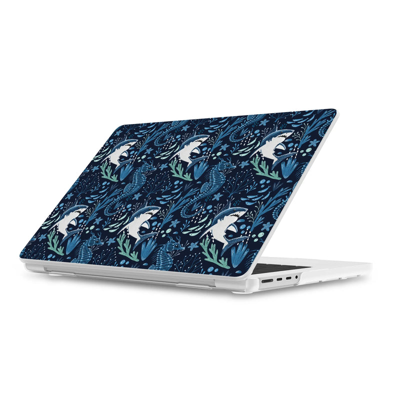 Midnight Reef | Shark Print Laptop Shell