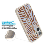 Untamed | Brown & Blue Zebra Case