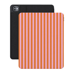 Perfect Stripes | Orange & Pink Stripes iPad Case - iPad Pro 13