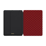On the Dot | Maroon Polka Dot iPad Case