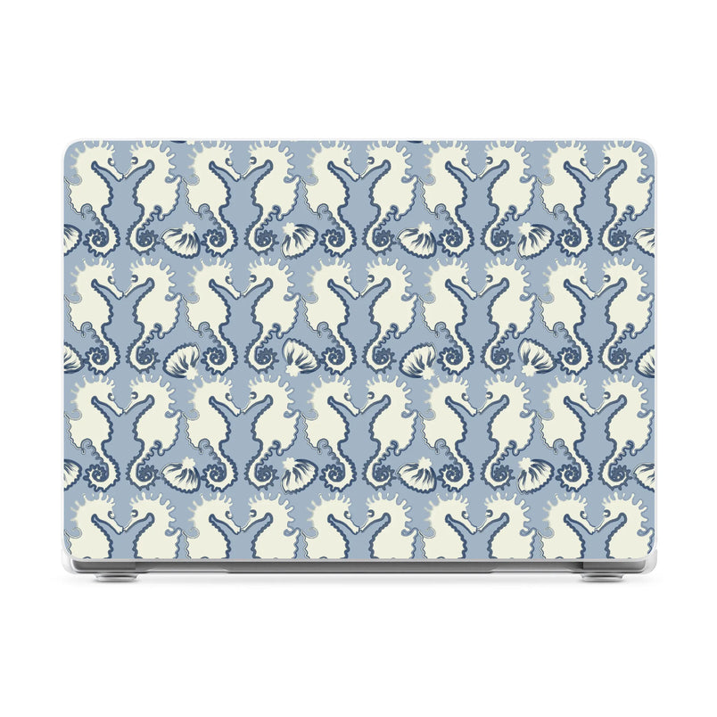 Seahorse Drift | Coastal Blues Laptop Shell - 14" MacBook Pro