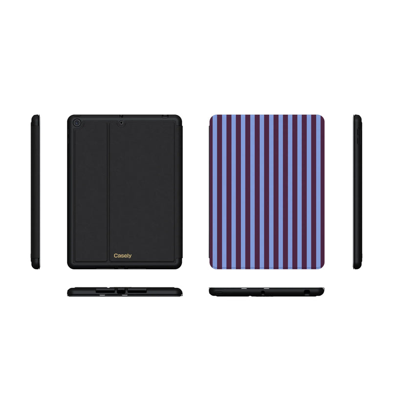 Perfect Stripes | Purple & Blue Stripes iPad Case