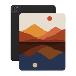 Opposites Attract | Day & Night Colorblock Mountains iPad Case