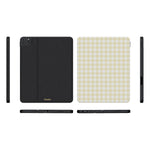 Pastel Picnic | Yellow Gingham iPad Case